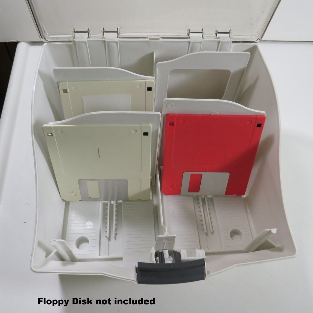 Fellows Floppy Disk Case with permeant center divider & moveable dividers
